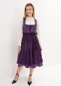 Kroj Dirndl s korálky (2dílná souprava) | Fialová | Vel. 52 | bonprix