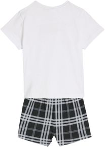 Kr&aacute;tk&eacute; dětsk&eacute; pyžamo (2d&iacute;ln&aacute; souprava) | B&iacute;l&aacute; | Vel. 116/122 | bonprix
