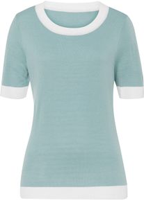 Damske Svetr s kr&aacute;tk&yacute;m ruk&aacute;vem z žerzejov&eacute;ho &uacute;pletu limetkov&aacute; ,velikost 44