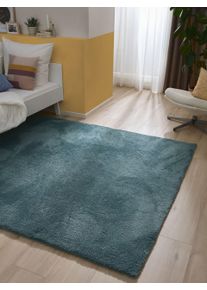 benuta Nest Shaggy koberec Soda Modr&aacute; 120x170 cm Uni
