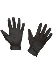 Covalliero SummerTech Reithandschuhe, Nubukoptik, schwarz, Gr. XL