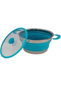 Eurotrail Pfanne mit Deckel, 1L, blau