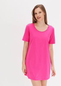 Noční košile s výstřihem na zádech | Pink | Vel. 48/50 (XL) | 100% bavlna| bonprix