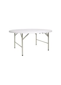 Bolero Buffettisch Klapptisch in weiß und rund Ø 153cm