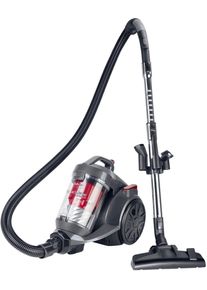Fakir trend BL 240 Beutelloser Bodenstaubsauger, 700W, HEPA-Filter, Cyclone Technologie, anthrazit/rot