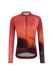 Santini Luce Long Sleeve Jersey Cycling jersey (XXL, red)