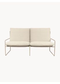 ferm LIVING Bouclé zahradní pohovka Desert (2místná) Bílá Látka, Bouclé Š 156 cm, V 85 cm
