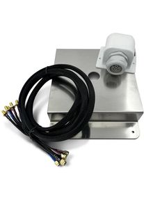 Selfsat Dachmontageplatte, Dachdurchführung und 2m Kabelsatz, für Selfsat 5G Antenne