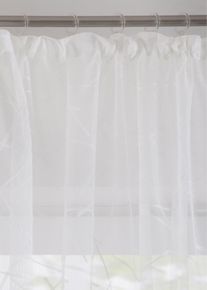 Žakárová záclona | Bílá | Vel. 1 (v/š: 100/300 cm) | bonprix