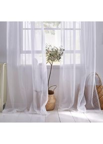 Z&aacute;clona z lehk&eacute;ho vo&aacute;lu (2 ks v balen&iacute;) | B&iacute;l&aacute; | Vel. 145x150 cm | bonprix