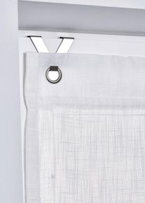 Jednobarevná roleta s řasícími pásky | Bílá | Vel. 1 (v/š: 140/60 cm) | bonprix