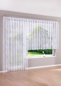 Žakárová záclona (1ks) | Bílá | Vel. 1 (v/š: 100/300 cm) | bonprix