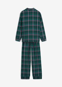 Dětské tkané pyžamo z flanelu (2dílná souprava) | Zelená | Vel. 128/134 | bonprix