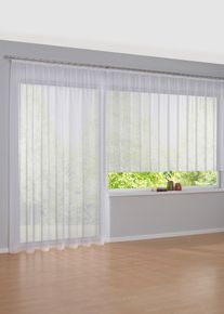 Záclona jednobarevná s recyklovaným polyesterem | Bílá | Vel. 1 (v/š: 100/300 cm) | bonprix