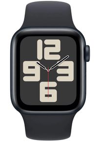 Apple Watch SE 2023 Smartwatch Fitness-Uhr Sportuhr 40mm S/M GPS Sport Band Aluminium midnight