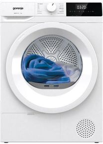 Gorenje DHNE72 A++ 7 kg Wärmepumpentrockner, 59,5 cm breit, 15 Programme, TwinAir, AutoDrain, Kindersicherung, weiß