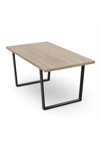 Blumfeldt Bearsdon jídelní set, stolová deska a kovové nohy stolu, industriální styl, stabilní, moderní