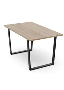Blumfeldt Bearsdon jídelní set, stolová deska a kovové nohy stolu, industriální styl, stabilní, moderní