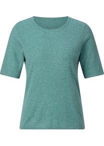 Damske Svetr s kr&aacute;tk&yacute;m ruk&aacute;vem z melanžov&eacute;ho materi&aacute;lu &scaron;alvějov&aacute;-mel&iacute;r ,velikost 56