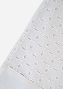 Prostírání z organické bavlny s výšivkou (2 ks v balení) | Bílá | Vel. 50x35 cm | 100% bavlna| bonprix