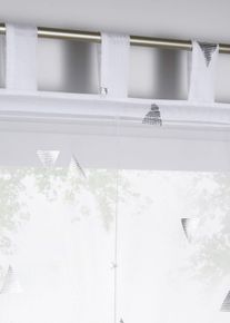 Průhledná římská roleta s lesklým potiskem | Bílá | Vel. 1 (v/š: 140/60 cm) | bonprix