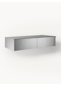 Nástěnný konzolový stolek Carlo Stříbrná Dřevo, Kov Š 96 cm, V 20 cm | Westwing Collection