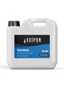 KOIPON Teichklar - fl&uuml;ssiger Teichkl&auml;rer, Schwebealgen bek&auml;mpfen, tr&uuml;be und gr&uuml;ne Teiche klar bekommen, Flockungsmittel f&uuml;r den Teich