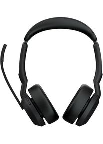 Jabra Evolve2 55 UC Headset Telefonkopfhörer Stereo On-Ear Bluetooth kabellos schwarz