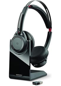 Plantronics Voyager Focus UC B825 On Ear Telefon-Headset Mikrofon Kopfhörer Call Bluetooth schnurlos schwarz