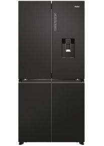 Haier HCR7818DWPT Stand Side-by-Side Kombination, 83,3 cm breit, 463 L, NoFrost, Humidity Zone, Wassertank, Wasserspender, Day Light LED, Slate black
