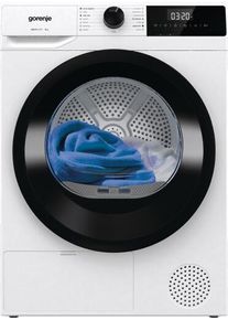 Gorenje DHNE83 A+++ 8 kg Wärmepumpentrockner, 59,5 cm breit, AutoDrain, TwinAir, Kindersicherung, 15 Programme, weiß