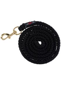 Covalliero TopLine Führstrick, schwarz, Karabinerhaken