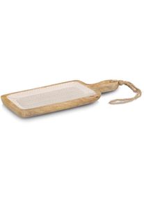 zeller Servierbrett, Mangoholz, beige, 38x15,2x2,5cm