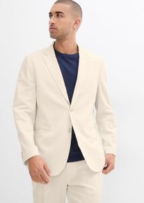 Kombinovatelné sako s podílem lnu Regular Fit | Béžová | Vel. 52 | len| bonprix