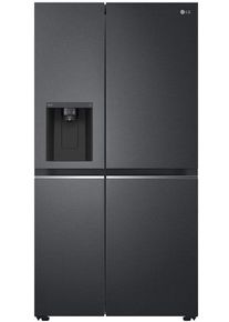 LG GSLV71MCTD Side-by-Side Stand-Kühl-Gefrierkombination 91cm breit 635 Liter NoFrost Wasserspender schwarz matt