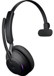 Jabra Evolve2 65 Over Ear monaural Headset Geräuschunterdrückung Bluetooth USB schnurlos schwarz