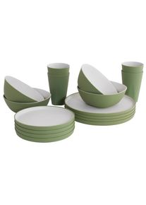Outwell Gala Geschirrr-Set 4 Personen Set of dishes olive