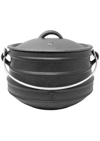 Klarstein Beefalo, litinový hrnec, potjie, velikost M, litina, kulatý, poklice, 6 l
