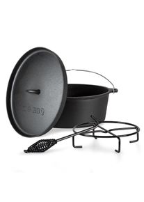 Klarstein Galloway, litinový hrnec, 11.3 barbecue hrnec, litina, velikost XL/10,7 l