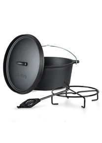 Klarstein Galloway, litinový hrnec, 5.8 barbecue hrnec, litina, velikost M/5,5 l
