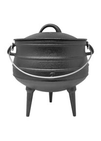 Klarstein Beefalo, litinový hrnec, potjie, nožičky, velikost M, litina, kulatý, poklice, 6 l