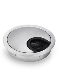 ONECONCEPT Kabelová průchodka, 2ks, 60mm, kov, štětinové těsnění