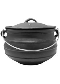 Klarstein Beefalo, litinový hrnec, potjie, velikost L, litina, kulatý, poklice, 8 l