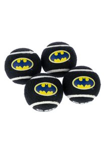 Warner Brothers Warner Bros DC sada tenisových míčků Batman 4 kusy Ø6,3cm hračky pro psa