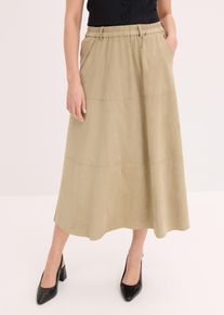 Sukně z imitace kůže | Šedá | Vel. 42 | bonprix