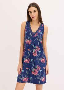 Noční košile z viskózy | Modrá | Vel. 40/42 (M) | viskóza| bonprix