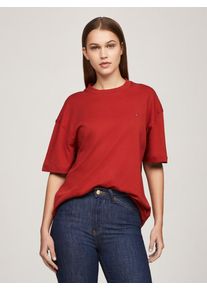 Tommy Hilfiger dámské červené tričko - XXS (XNN)