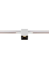 SLV 48V TRACK FIX-IT! Spot für Standard 48V Aufbauschiene, DALI dimmbar, eckig, 3000K, weiß/schwarz (1008973)