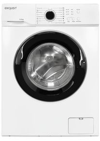 Exquisit WA6110-020A 6kg Frontlader Waschmaschine, 60 cm breit, 1000 U/Min, 16 Programme, Wasser- / Mengenautomatik, weiß