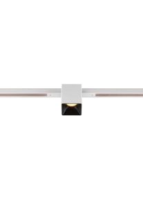 SLV 48V TRACK FIX-IT! Spot für Standard 48V Aufbauschiene, DALI dimmbar, eckig, Dim-to-Warm 2000-3000K, weiß/schwarz (1008977)